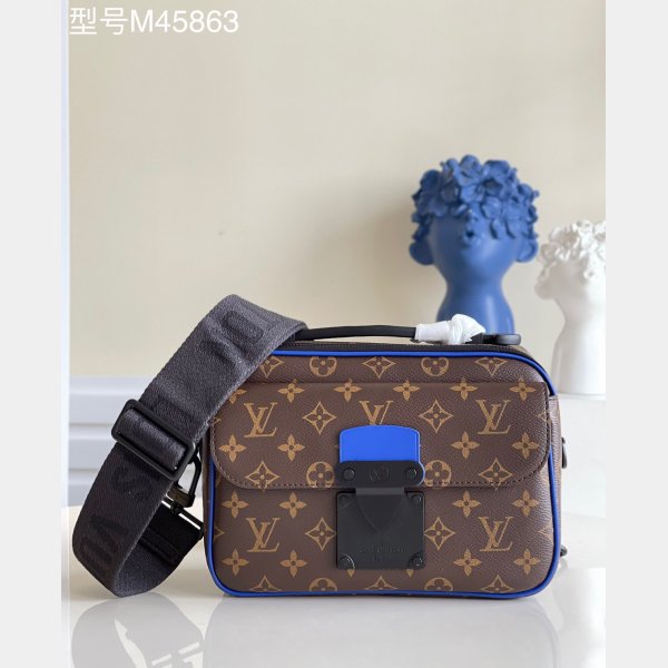 Replica Louis Vuitton S Lock Messenger In Monogram Macassar Canvas M45863